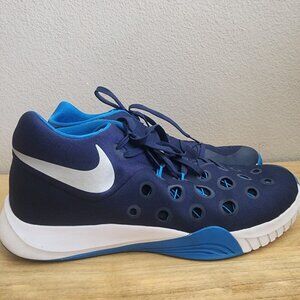 Nike Mens Zoom Hyperquickness TB Basketball Shoes 749883-404 Royal Blue Size 15